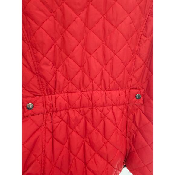 Saint James red quilted Jacket size 12 - Picture 9 of 12